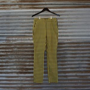 Yellow/ Black Gingham trousers.